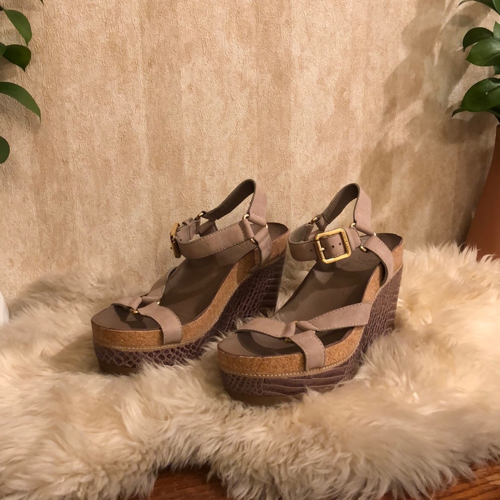 Tory Burch Wedges - Size 9.5 - Leather